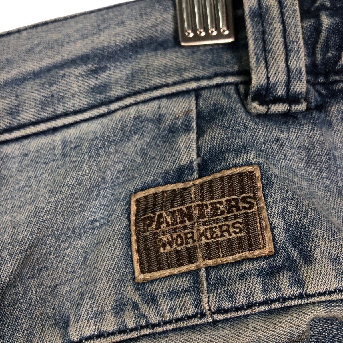 Japanese Brand 🔥Vintage Bush Cargo Jeans Biker Painter Workers Usa Size US 36 / EU 52 - 22 Thumbnail