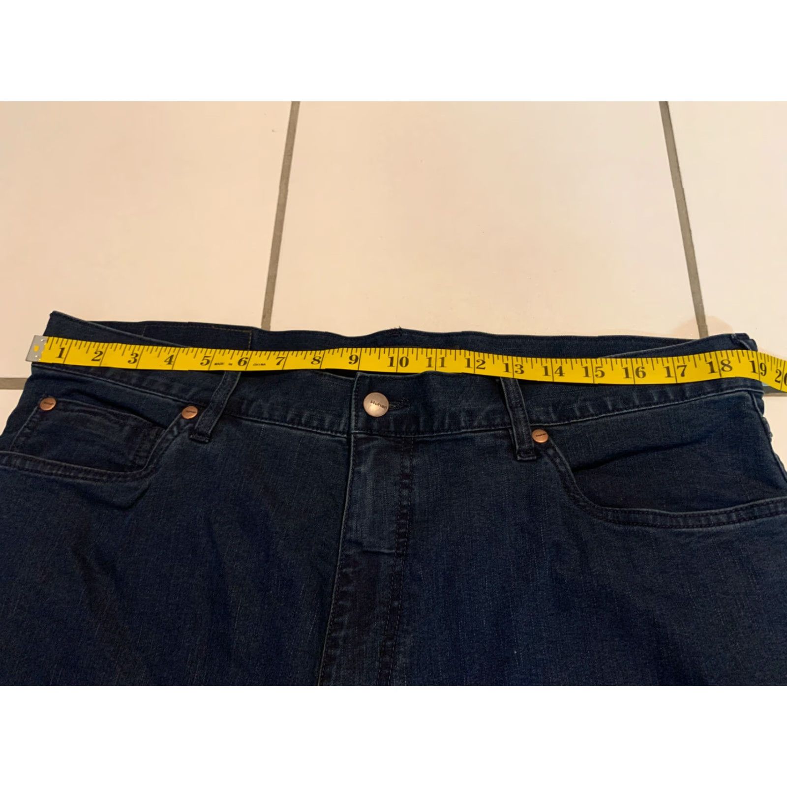 Vintage Rohan Jeans Plus Tapered Leg Zip Closure Medium Wash 38S Blue Mens Size US 38 / EU 54 - 2 Thumbnail
