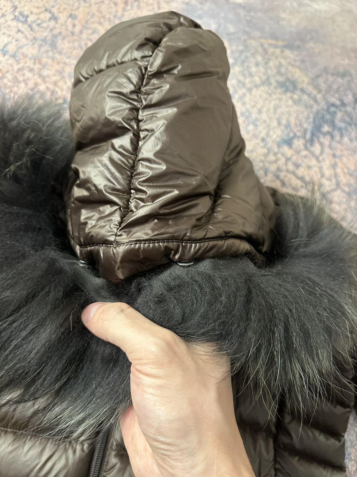 Duvetica Duvetica full zip brown down jacket Size L / US 10 / IT 46 - 6 Thumbnail