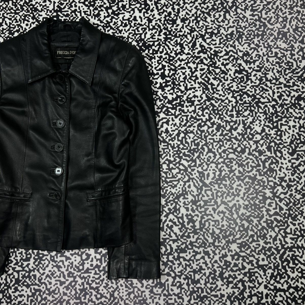 Japanese Brand Vintage Y2K Japanese Leather Jacket Blazer Opium Rick Style Size S / US 4 / IT 40 - 5 Thumbnail