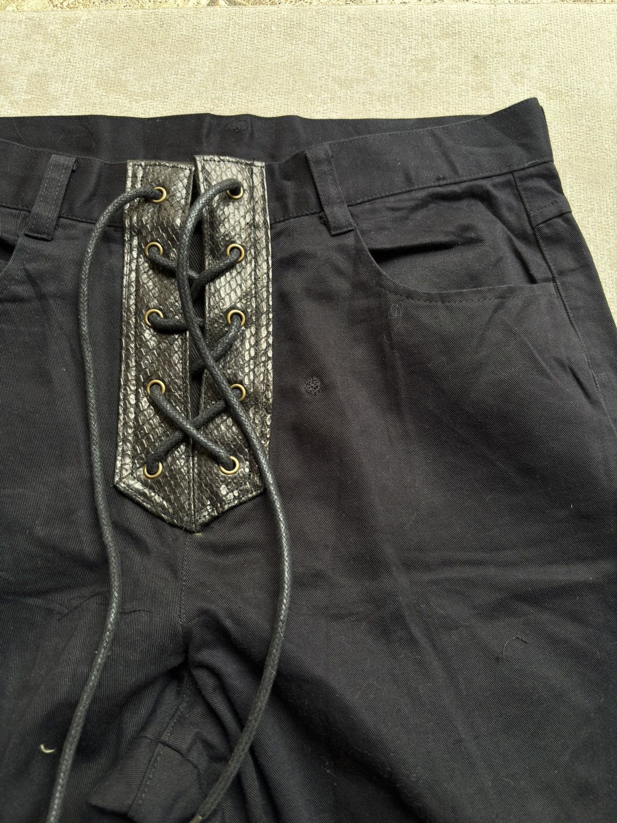Japanese Brand GtLife phyton lace up pants Size US 28 / EU 44 - 4 Thumbnail