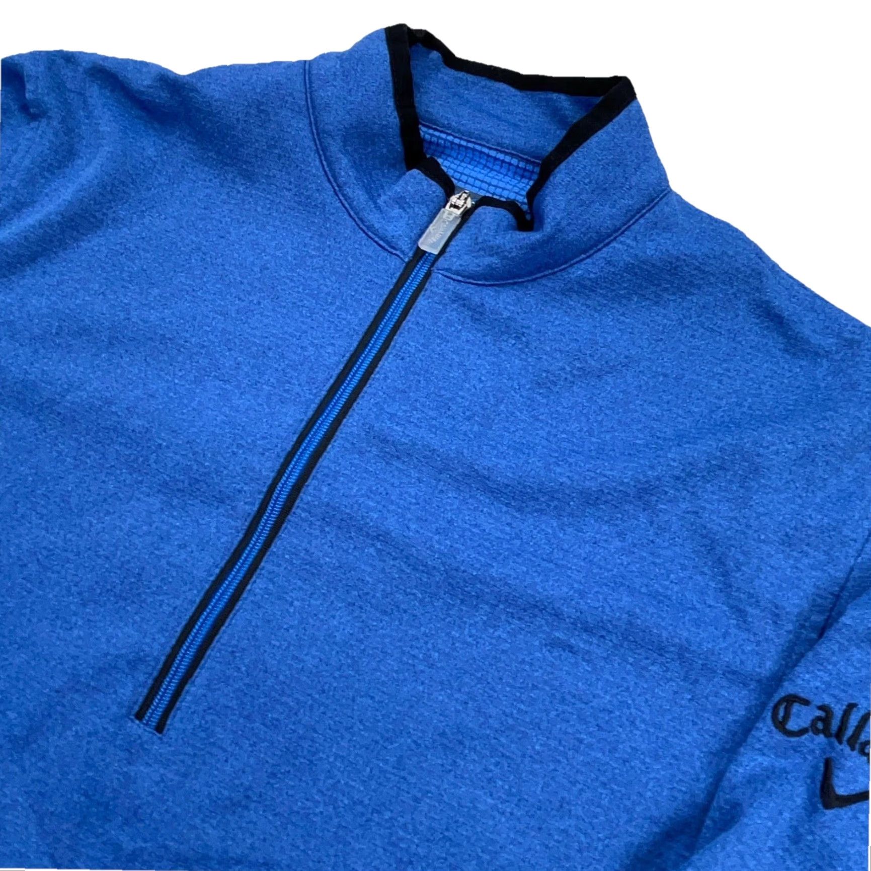 Callaway Callaway Sweatshirt Men Small Blue Black Pullover 1/4 Zip Fleece Pocket Logo Performance Golf Sweater Size US S / EU 44-46 / 1 - 3 Thumbnail