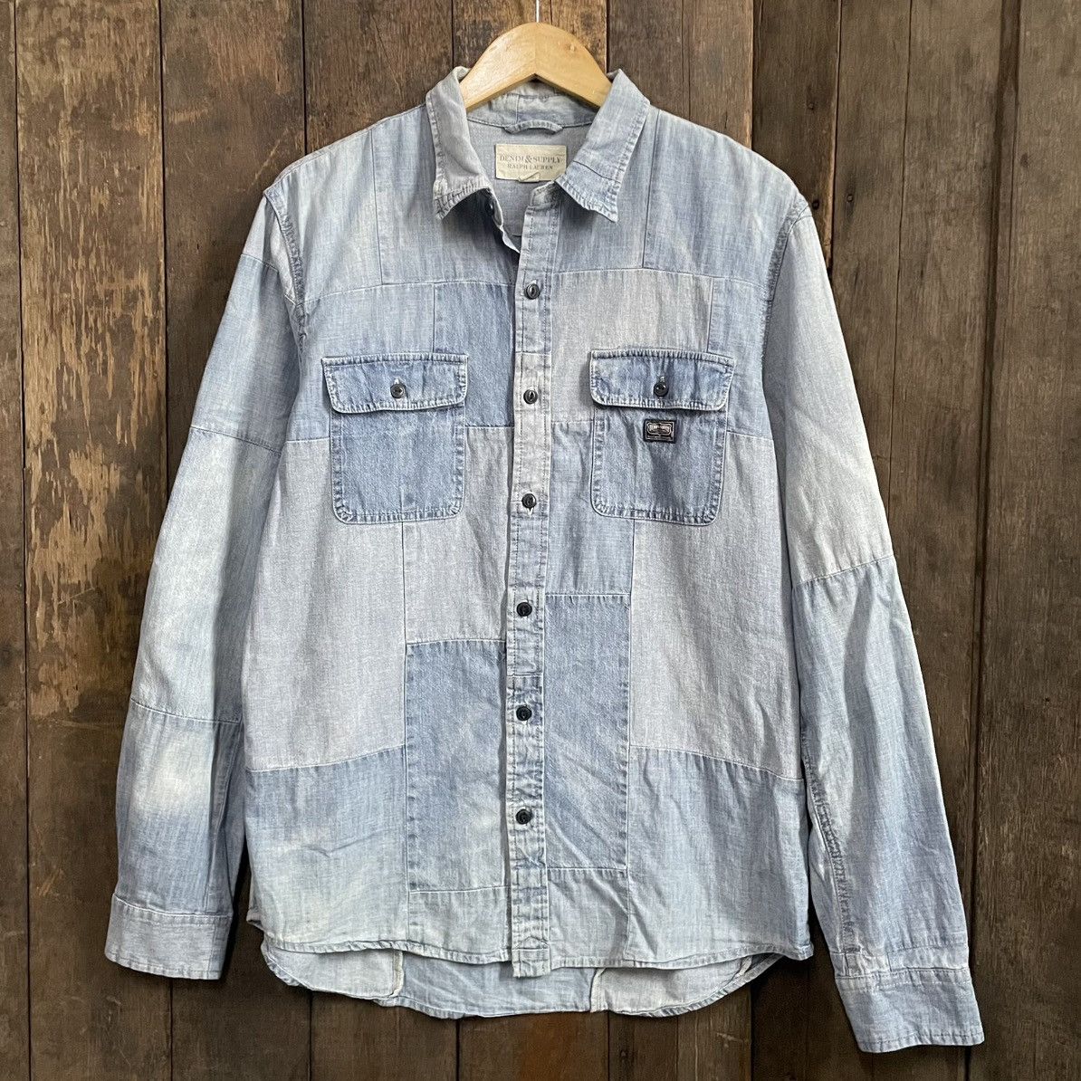 Denim & Supply Ralph Lauren Vintage Denim supply Patchwork Button up shirt Size US L / EU 52-54 / 3 - 1 Thumbnail