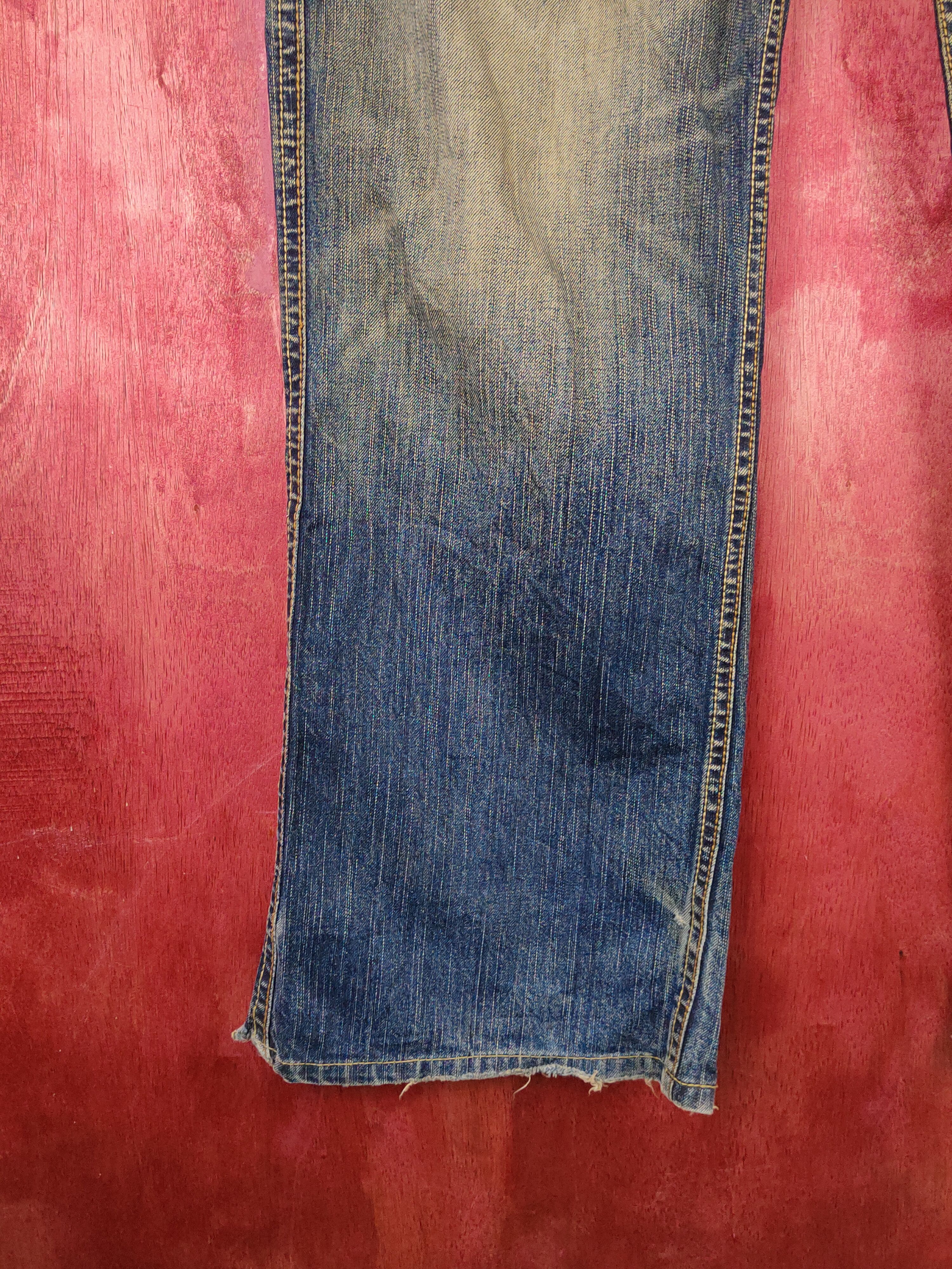 Japanese Brand DL Rush/Hour Dark Blue Faded Distressed Ripped Jeans #S1811 Size US 36 / EU 52 - 4 Thumbnail