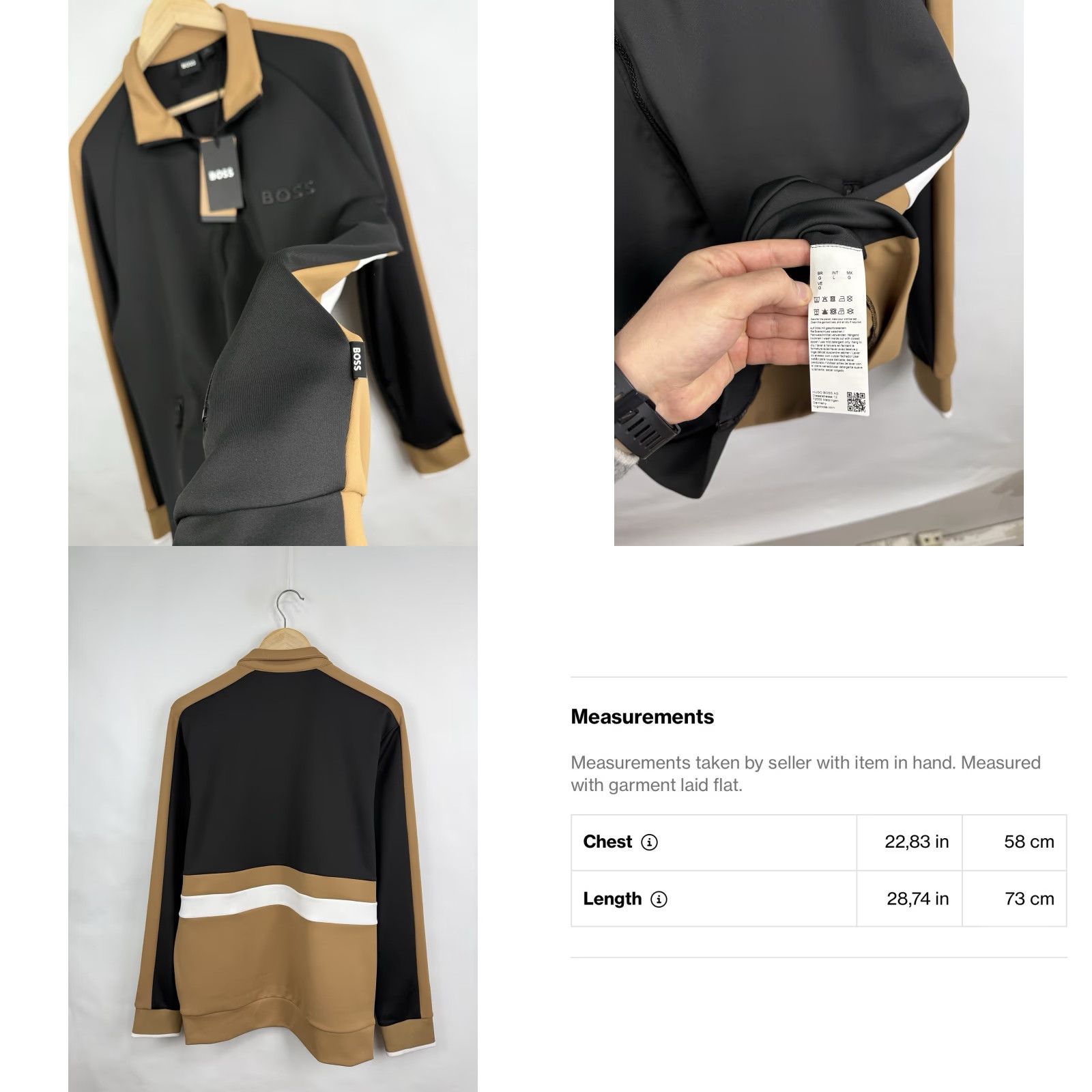 Hugo Boss NEW Hugo Boss Athleisure Track Zip Jacket NWT Classic L Black Mens Zip Front, Full Zip, Hood? (Info: From title) Size US L / EU 52-54 / 3 - 10 Thumbnail