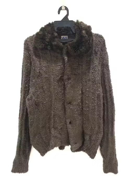 image of Abahouse Mink Fur Button Up Jacket, Men's (Size Medium)
