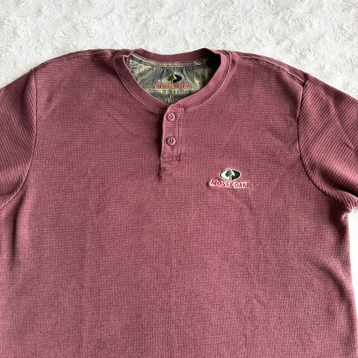 Mossy Oaks Mossy Oak Thermal Shirt Mens Large Red Henley Waffle Knit Size US L / EU 52-54 / 3 - 4 Thumbnail