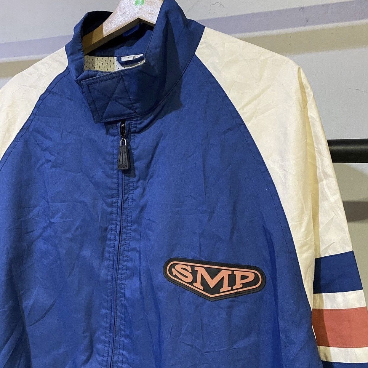 Vintage Vtg 90's SMP Windbreaker Water And Wind Proof Zip Up Jackets Size US L / EU 52-54 / 3 - 4 Thumbnail
