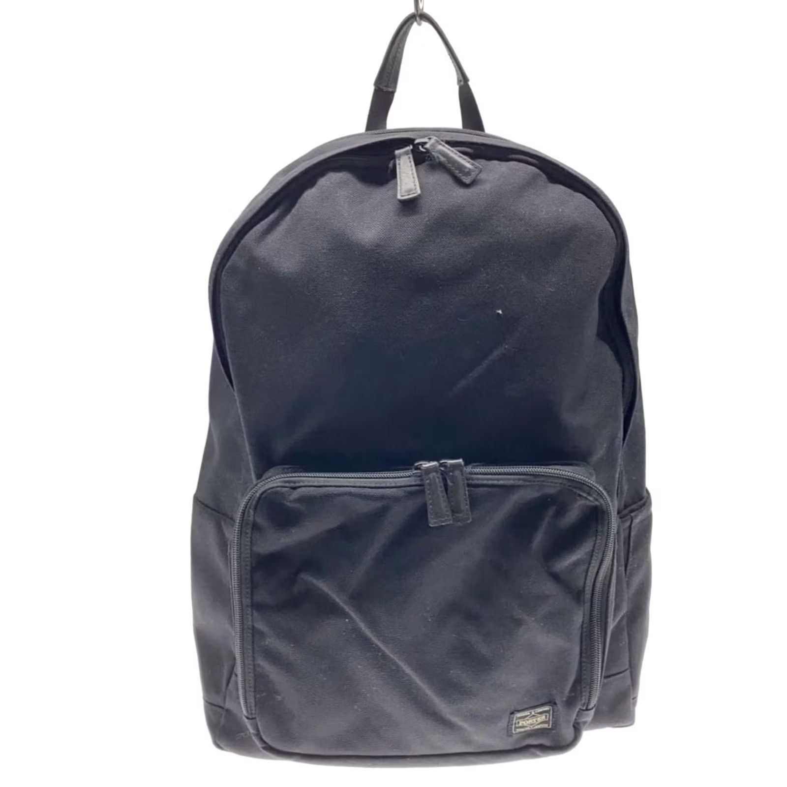Rue Porter PORTER by MONOCLE Backpack, Black, Canvas, Plain, Used Size ONE SIZE - 2 Thumbnail
