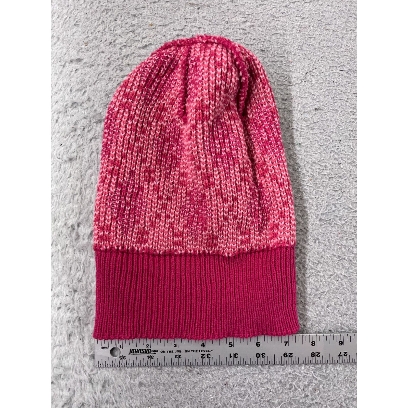 Vintage American Exchange Time LLC Beanie Adult OS Pink Argyle Knit 100% Acrylic Size ONE SIZE - 4 Thumbnail