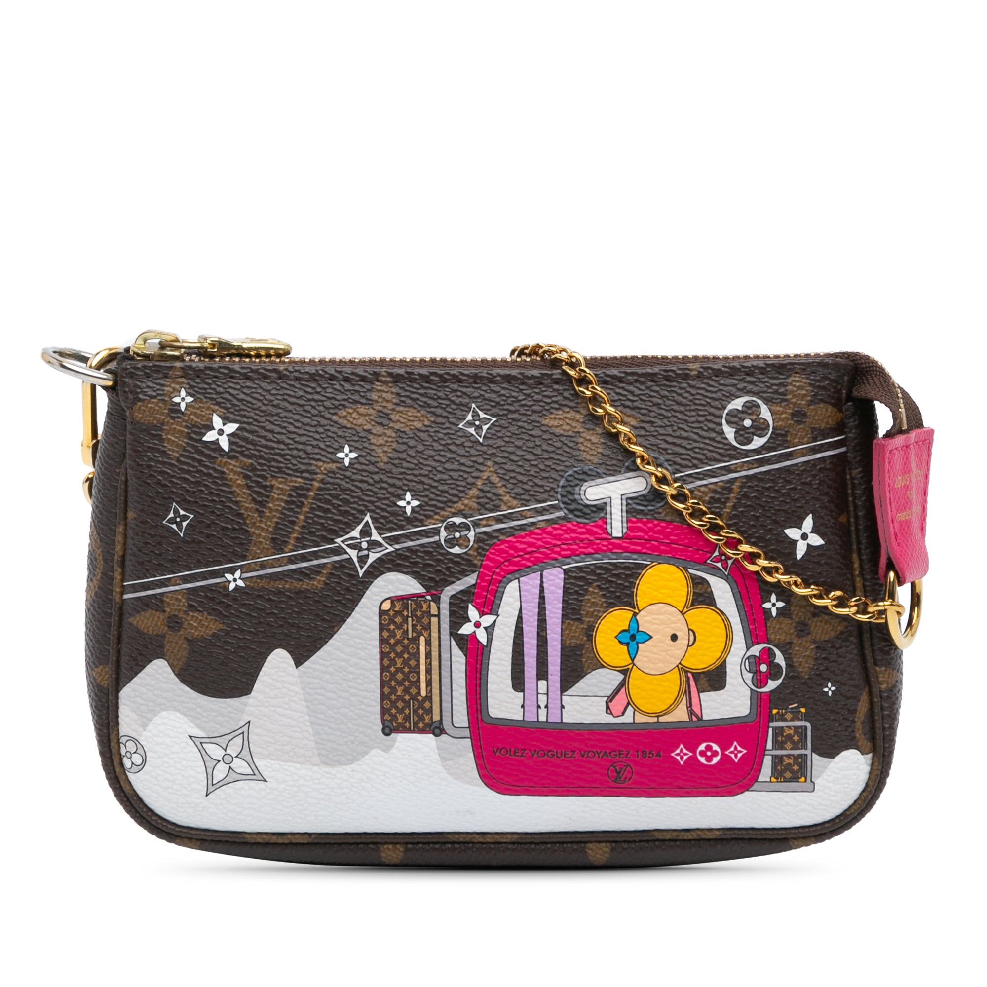 Louis Vuitton Louis Vuitton Mini Monogram Vivienne Christmas Pochette Accessories Brown Size ONE SIZE - 1 Thumbnail