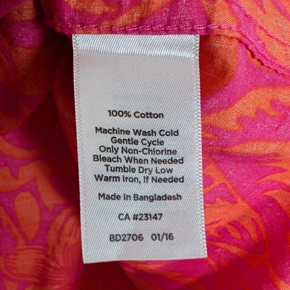 Talbots Talbots Floral Shirt Womens Size 2X Pink Orange Tropical Size XXL / US 16-18 / IT 52-54 - 5 Thumbnail