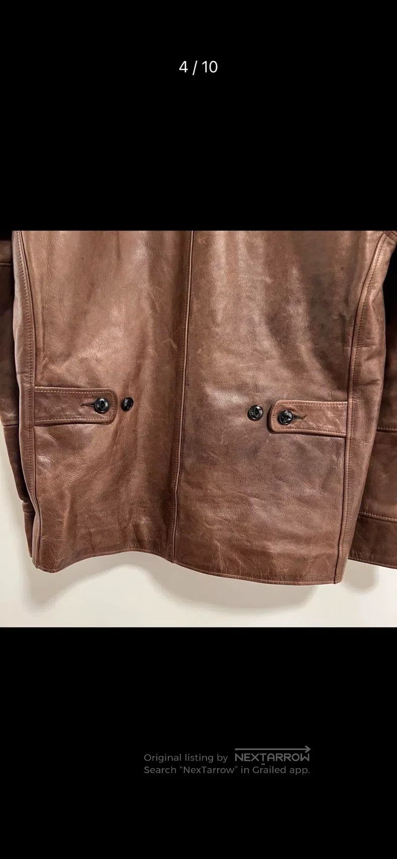 Neighborhood Neighborhood Horse leather conductor's jacket, size S Size US S / EU 44-46 / 1 - 3 Thumbnail