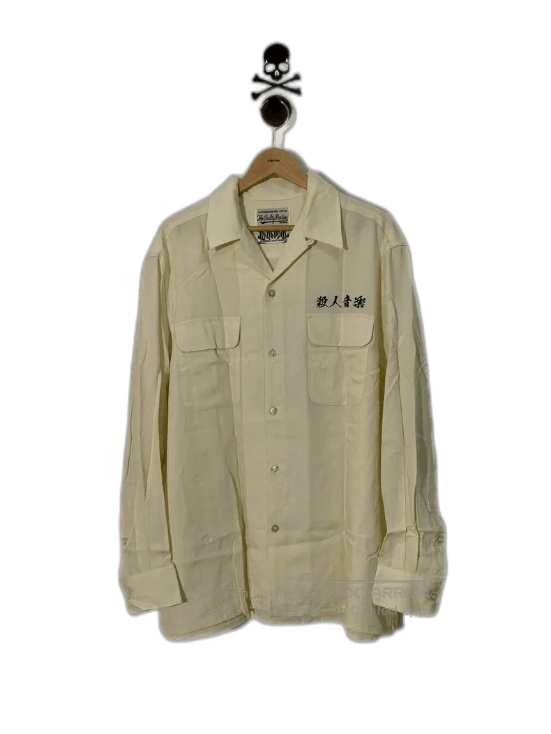 Wacko Maria WACKO MARIA Long Sleeve Shirt Beige Size US L / EU 52-54 / 3 - 1 Thumbnail
