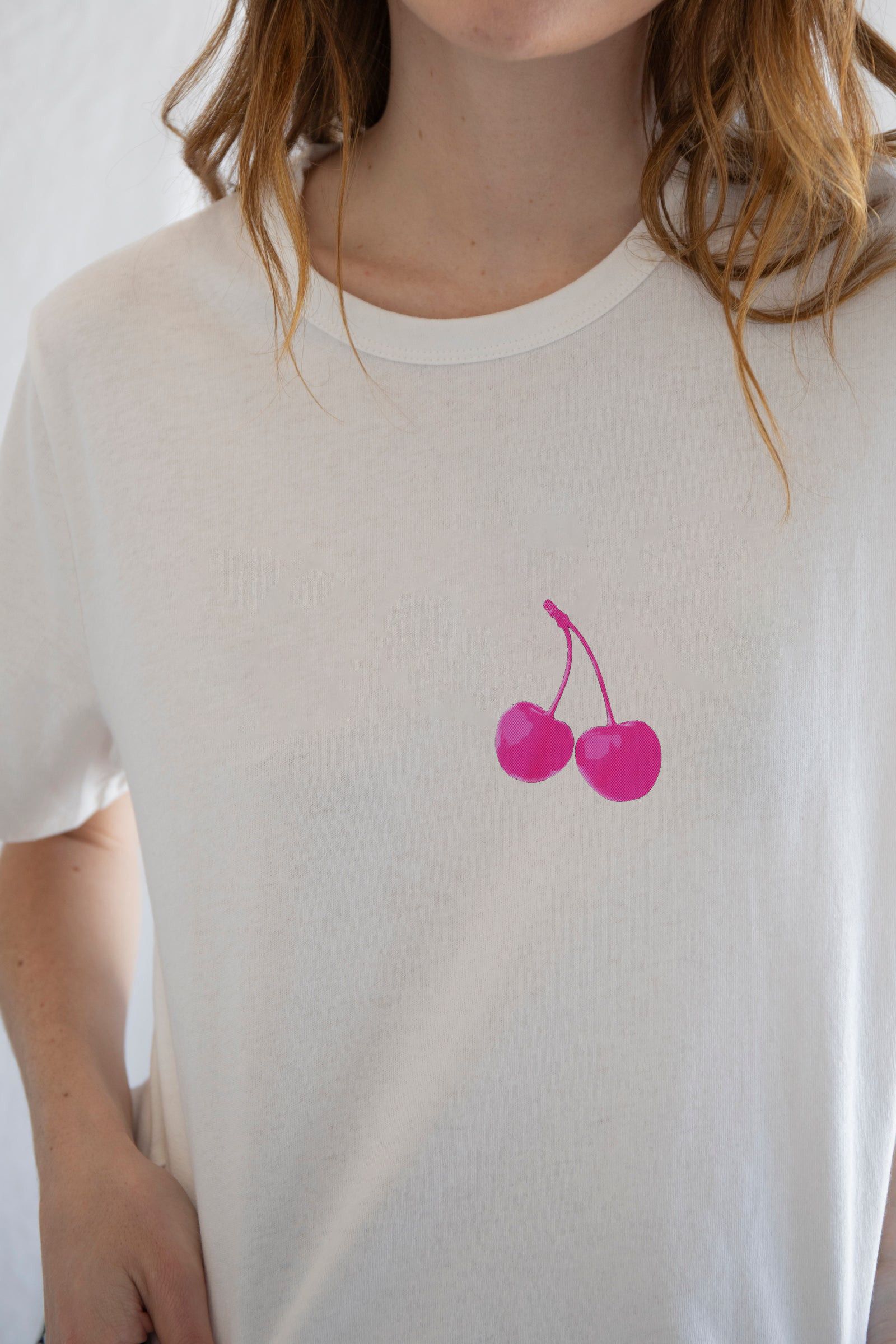 Designer × Vintage Pink Cherries Tee – Sweet Vintage Vibes Size S / US 4 / IT 40 - 3 Thumbnail