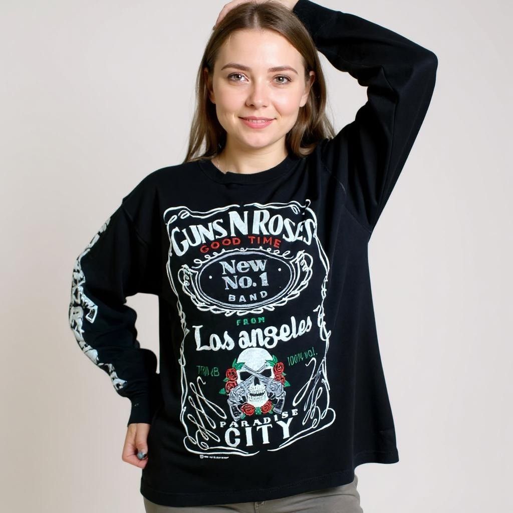 Guns N' Roses guns n’ roses 1991 rare vintage long sleeve the black sheep” Size US L / EU 52-54 / 3 - 1 Thumbnail