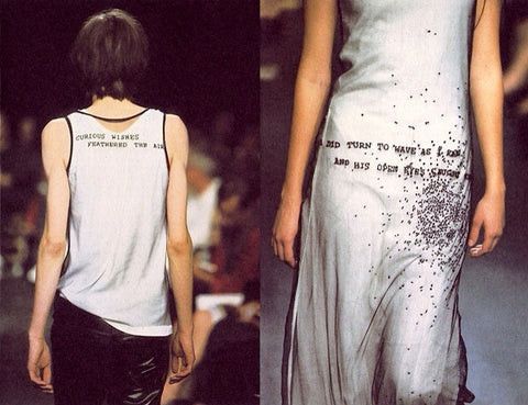 Ann Demeulemeester New — Patti Smith Beaded Silk Top Size US M / EU 48-50 / 2 - 4 Thumbnail