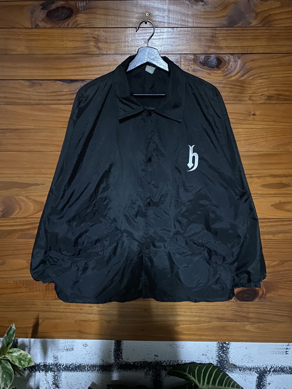 Japanese Brand Vintage DJ Honda Coach Jacket Black Nylon Jacket Big Logo Size US M / EU 48-50 / 2 - 3 Thumbnail