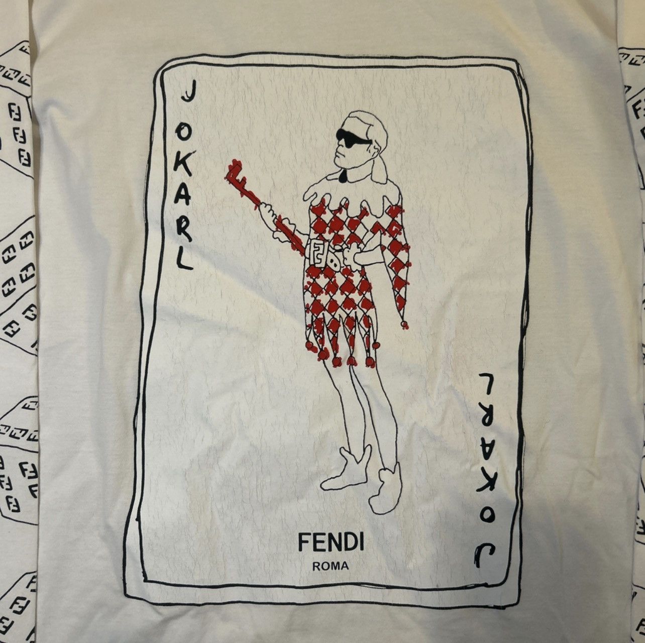 Fendi 🔥Free Shipping Fendi JoKarl Long-Sleeve Tee🔥 Size US M / EU 48-50 / 2 - 3 Thumbnail