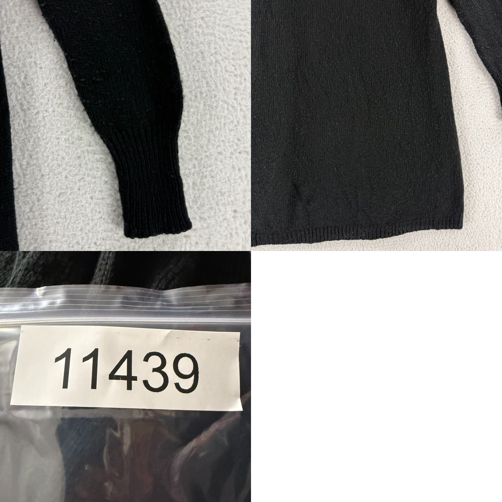 Vintage Wooden Ships Cardigan Sweater Women Small Black Long Sleeve Knit Wool Mohair Size S / US 4 / IT 40 - 9 Thumbnail