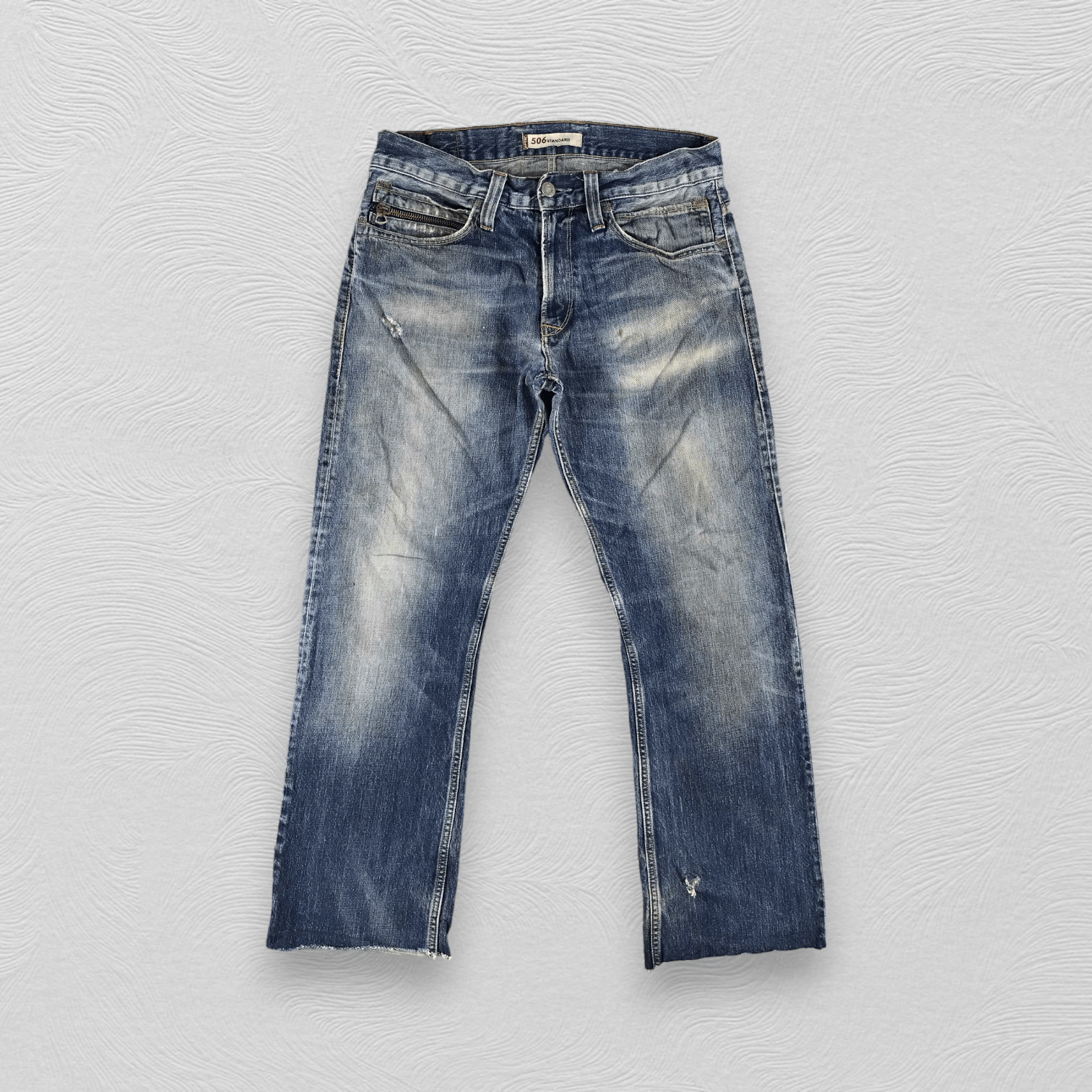 image of Levis 506 Jeans Faded Blue Denim Kj898, Men's (Size 36)