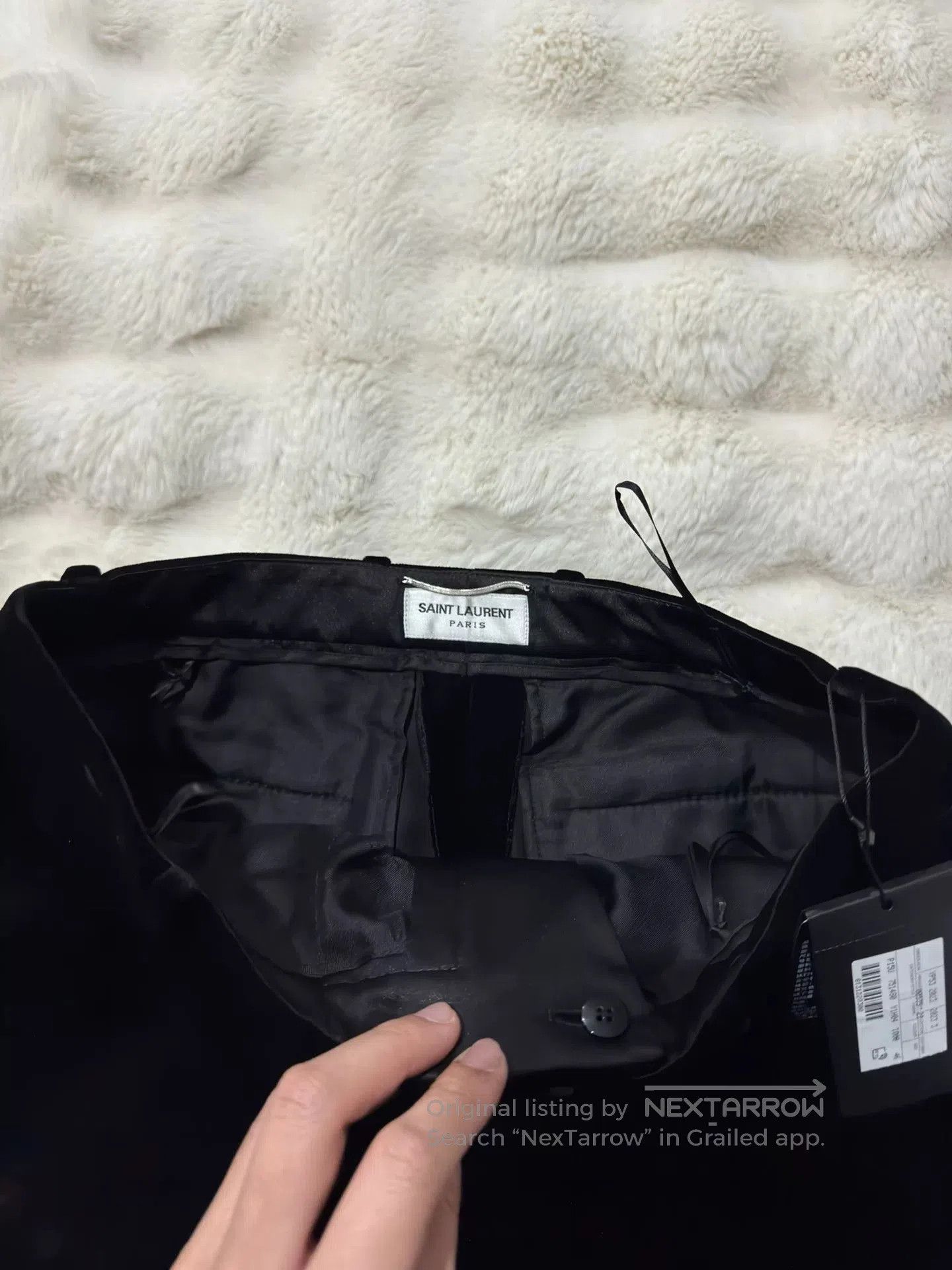 Saint Laurent Paris Saint Laurent 23 Show Velvet Smoking Pants. Size 41" - 4 Thumbnail