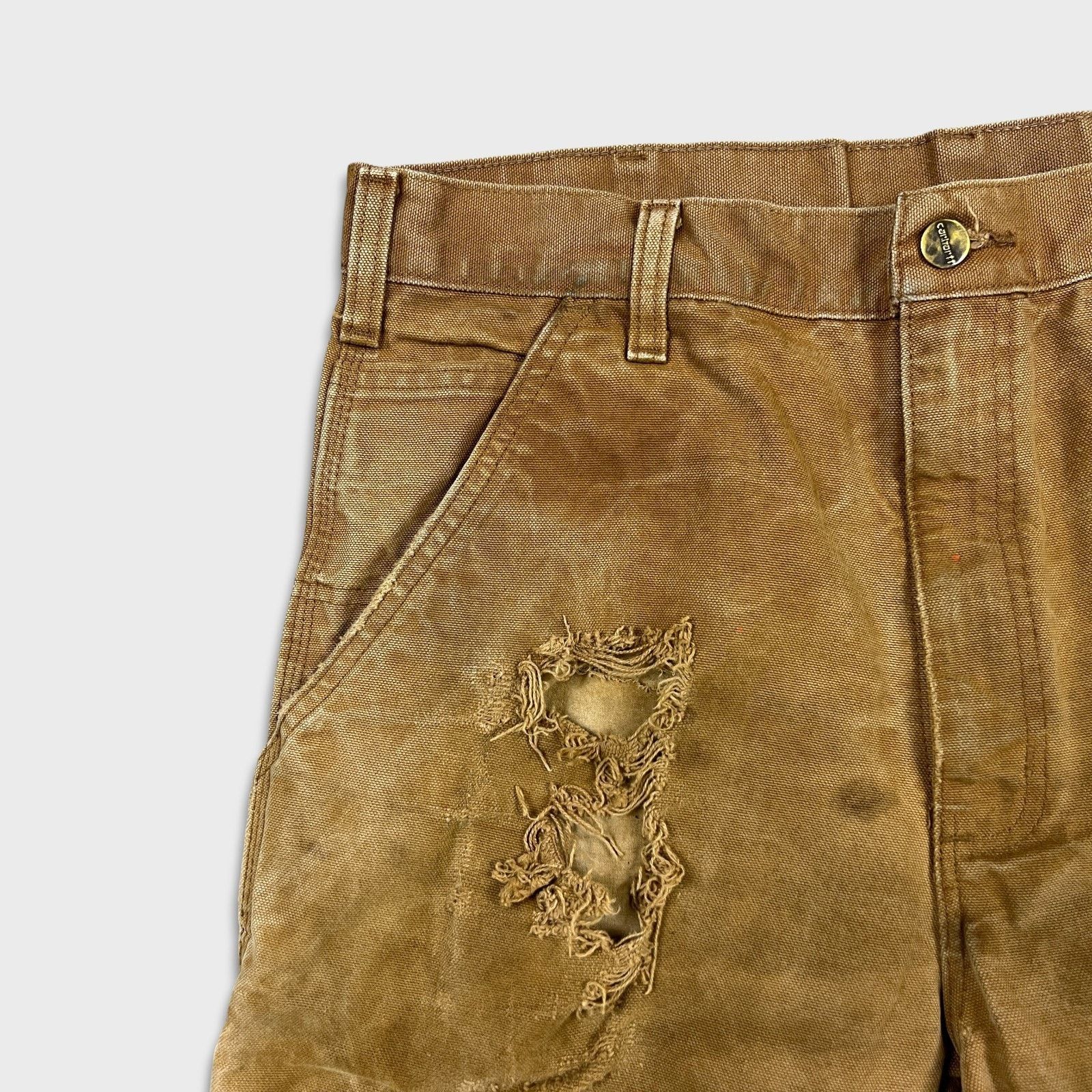 Carhartt Carhartt Pants 34x32 Carpenter Thrashed Workwear Hammer Loop Size US 34 / EU 50 - 3 Thumbnail