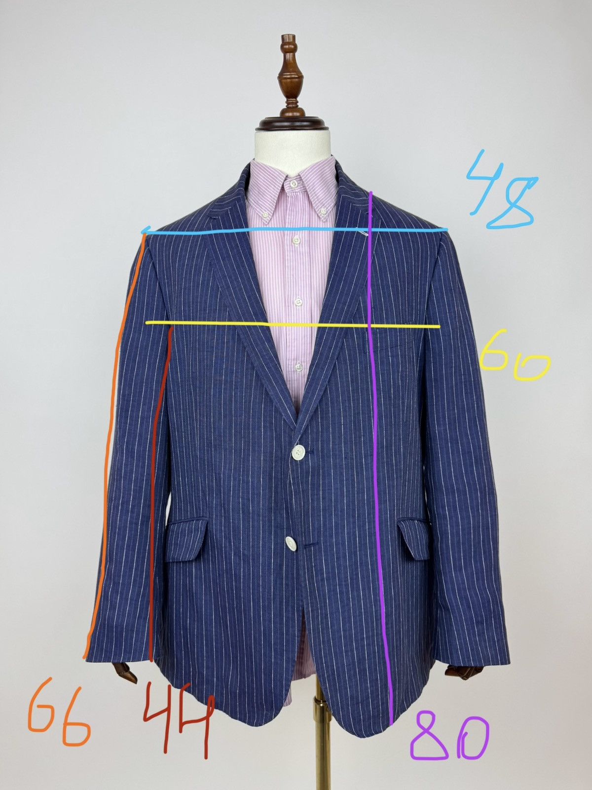 Marks & Spencer Mark&Spencer NOVA Luxury Fides Italian Fabric Linen Blazer Size 44R - 15 Thumbnail