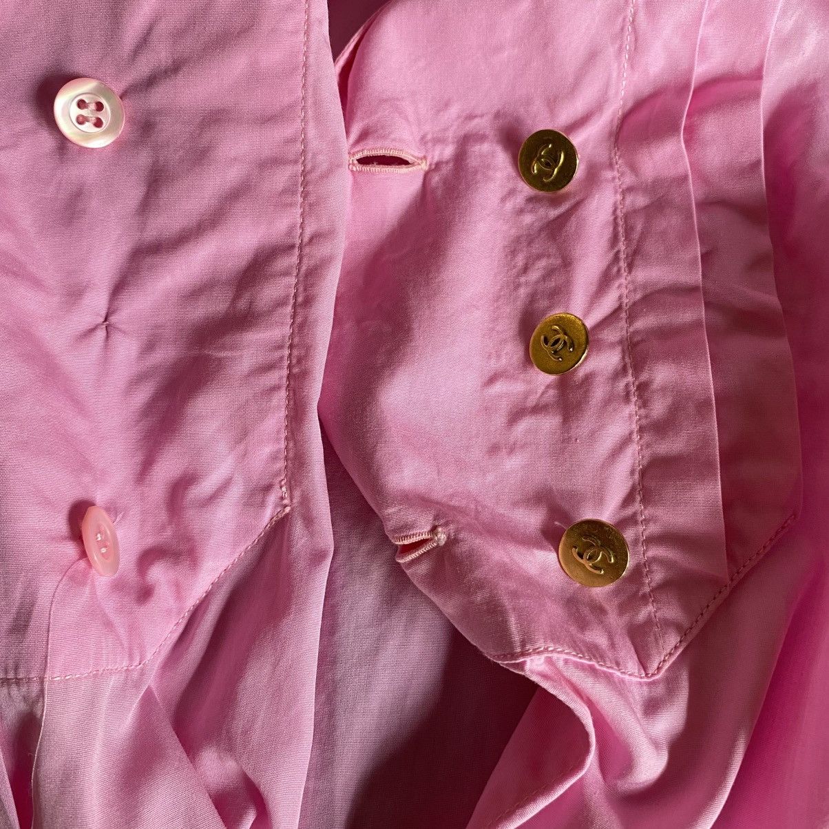 Chanel CHANEL Sweet Blossom Pink Chanel Blouse Size L / US 10 / IT 46 - 13 Thumbnail