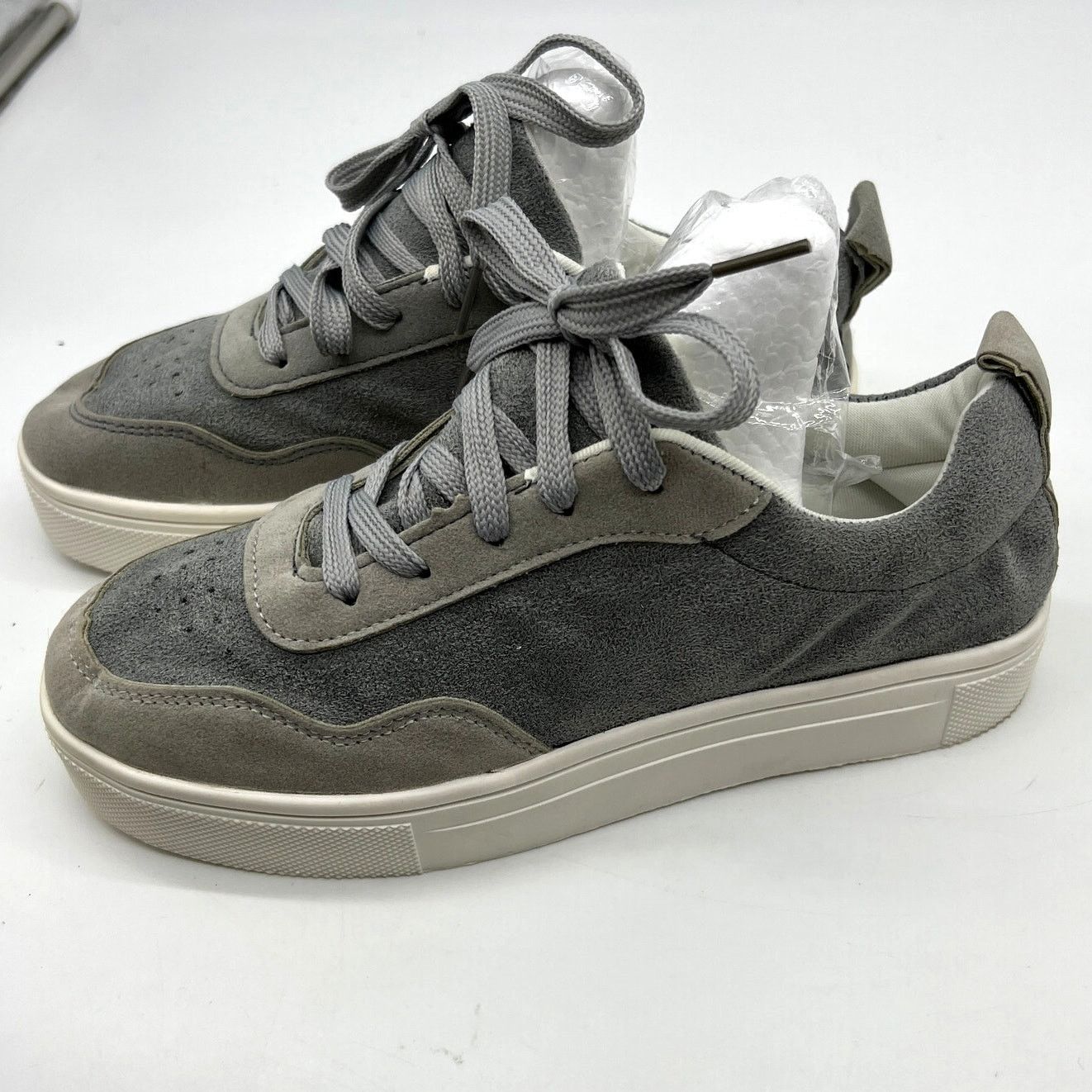 Other Womens Shoes Casual Lace Up Flat Closed Toe Gray Sneake Size US 6.5 / IT 36.5 - 1 Thumbnail