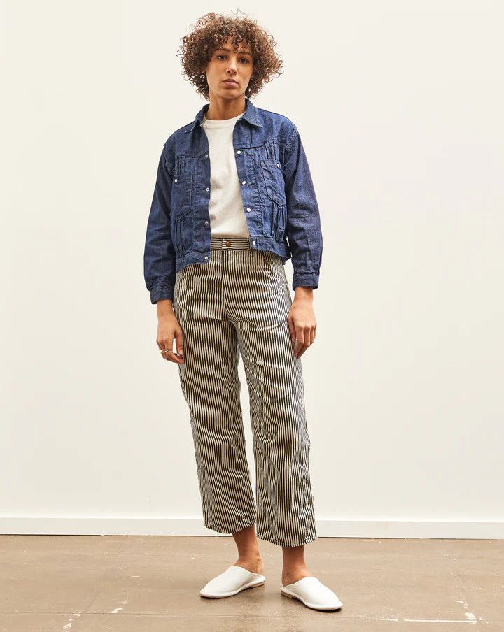 orSlow 1930s Railroad Stripe Painters Pants Size 4