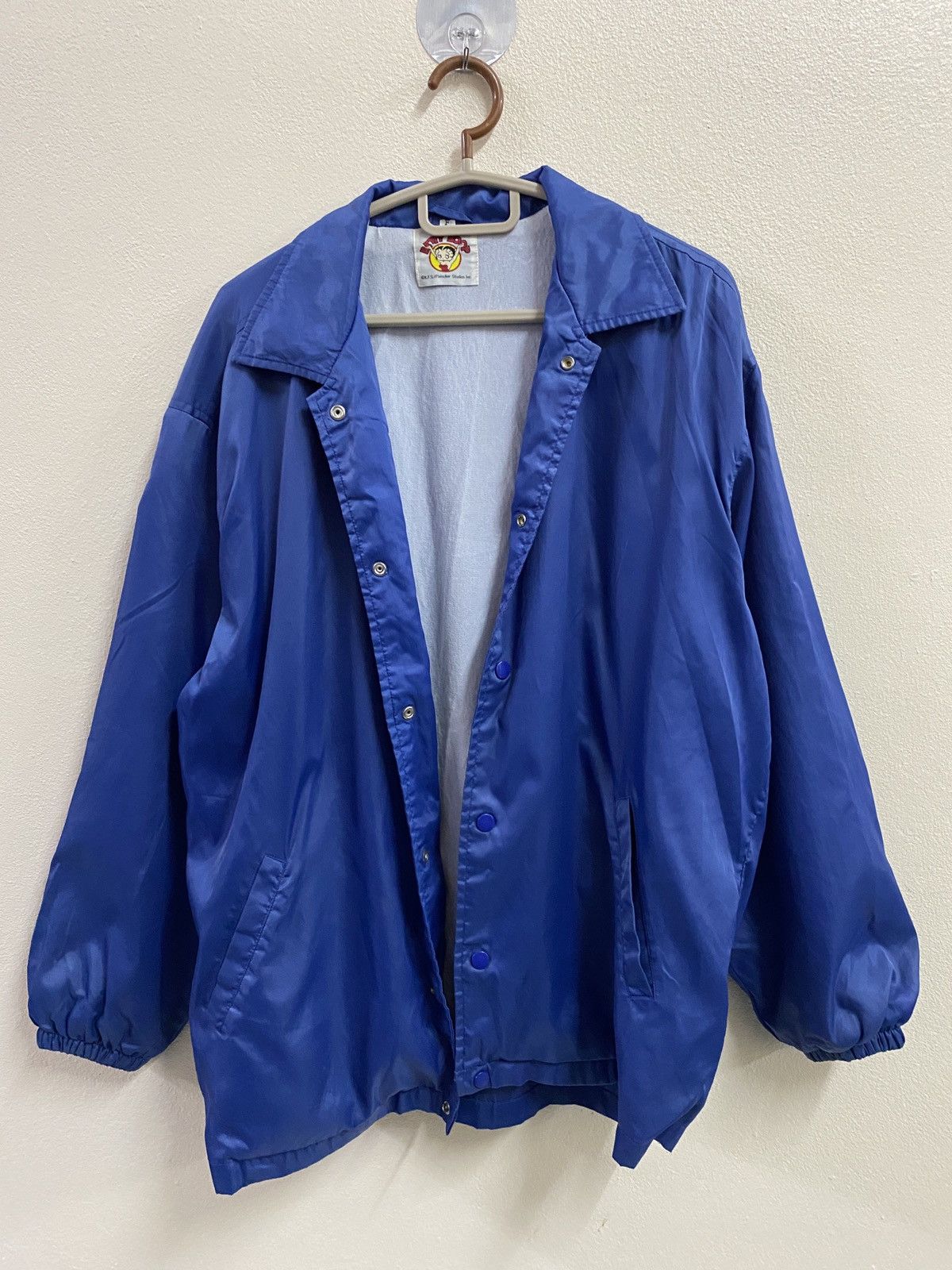 Vintage Vtg Betty Boop Light Jacket Blue Size US XL / EU 56 / 4 - 3 Thumbnail
