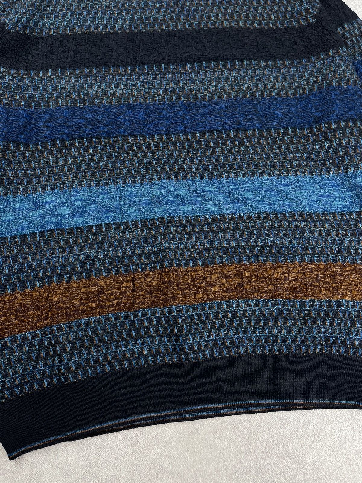 Designer Montechiaro Striped Multiclor Knit Sweater Men’s Size 54 Size US L / EU 52-54 / 3 - 4 Thumbnail
