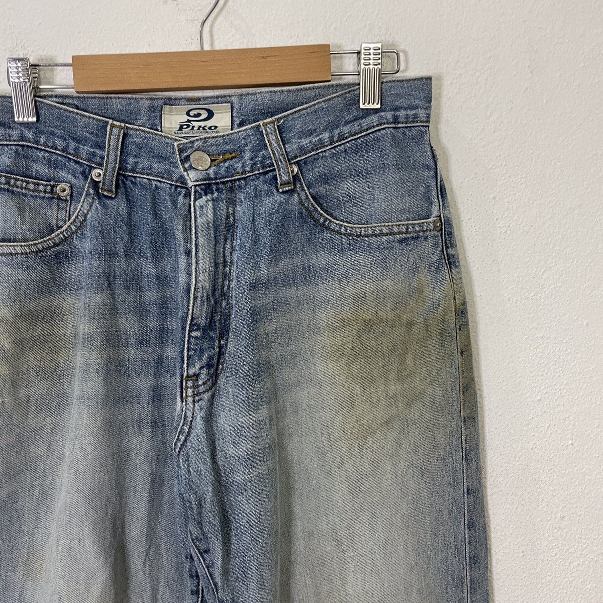 Japanese Brand Vintage Piko Distressed Denim Jeans Size US 29 - 2 Thumbnail
