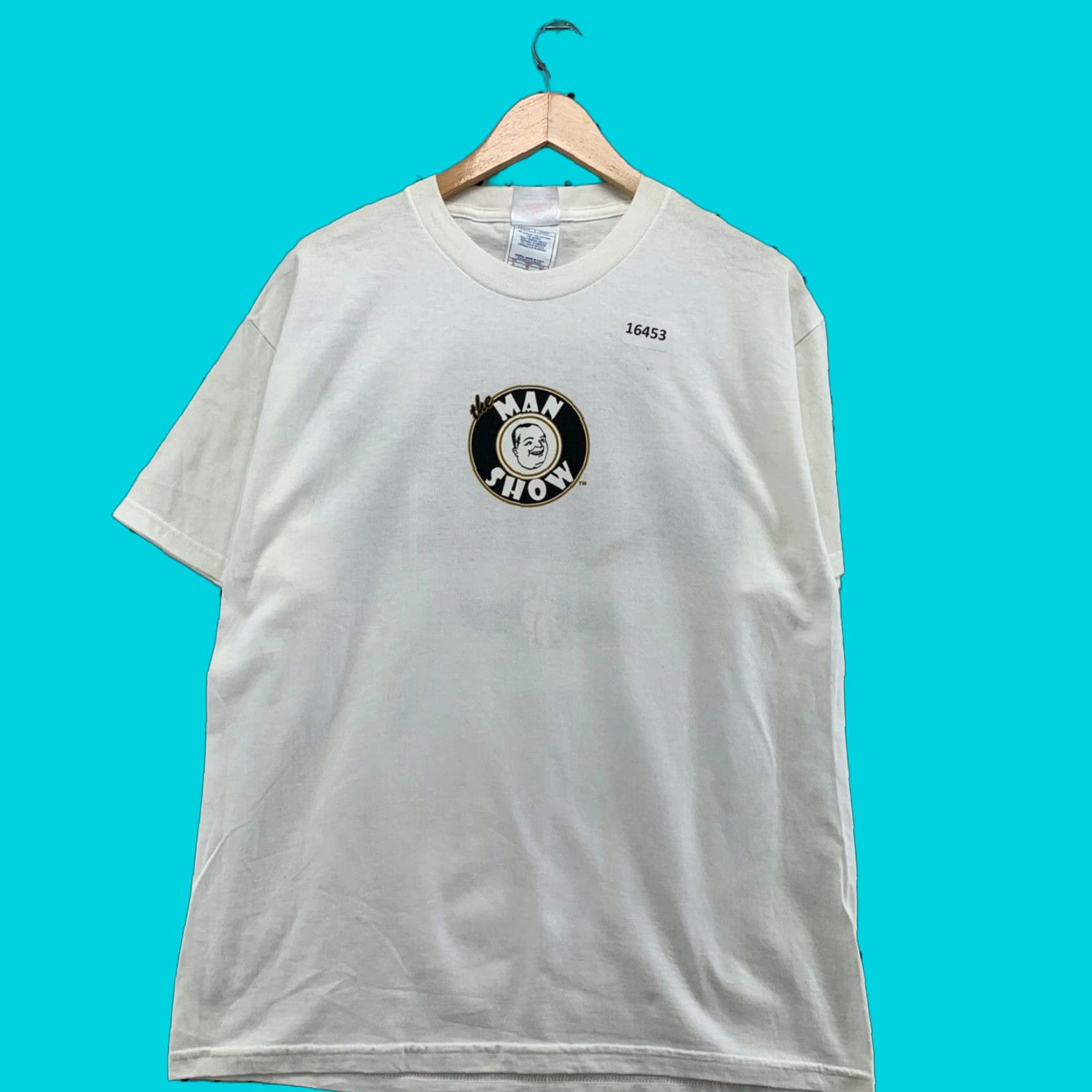 Vintage VINTAGE Man Show Shirt Adult Large Beer Handler Graphic White Short Sleeve TEE Mens Large White Beer Theme 90s Dreamin Motion Size US L / EU 52-54 / 3 - 1 Thumbnail
