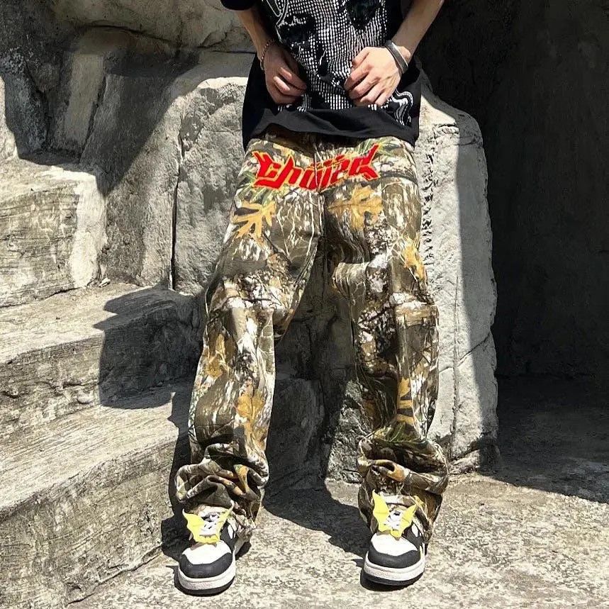 Japanese Brand × Jean Embroidery Camouflage Cargos Pant Size US 30 / EU 46 - 2 Thumbnail