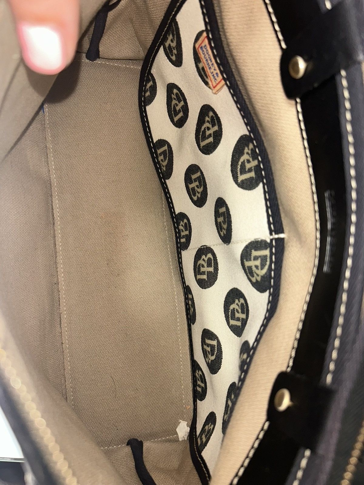 Dooney & Bourke Dooney & Bourke Canvas Signature Satchel Bubble Dot Pattern Size ONE SIZE - 5 Thumbnail