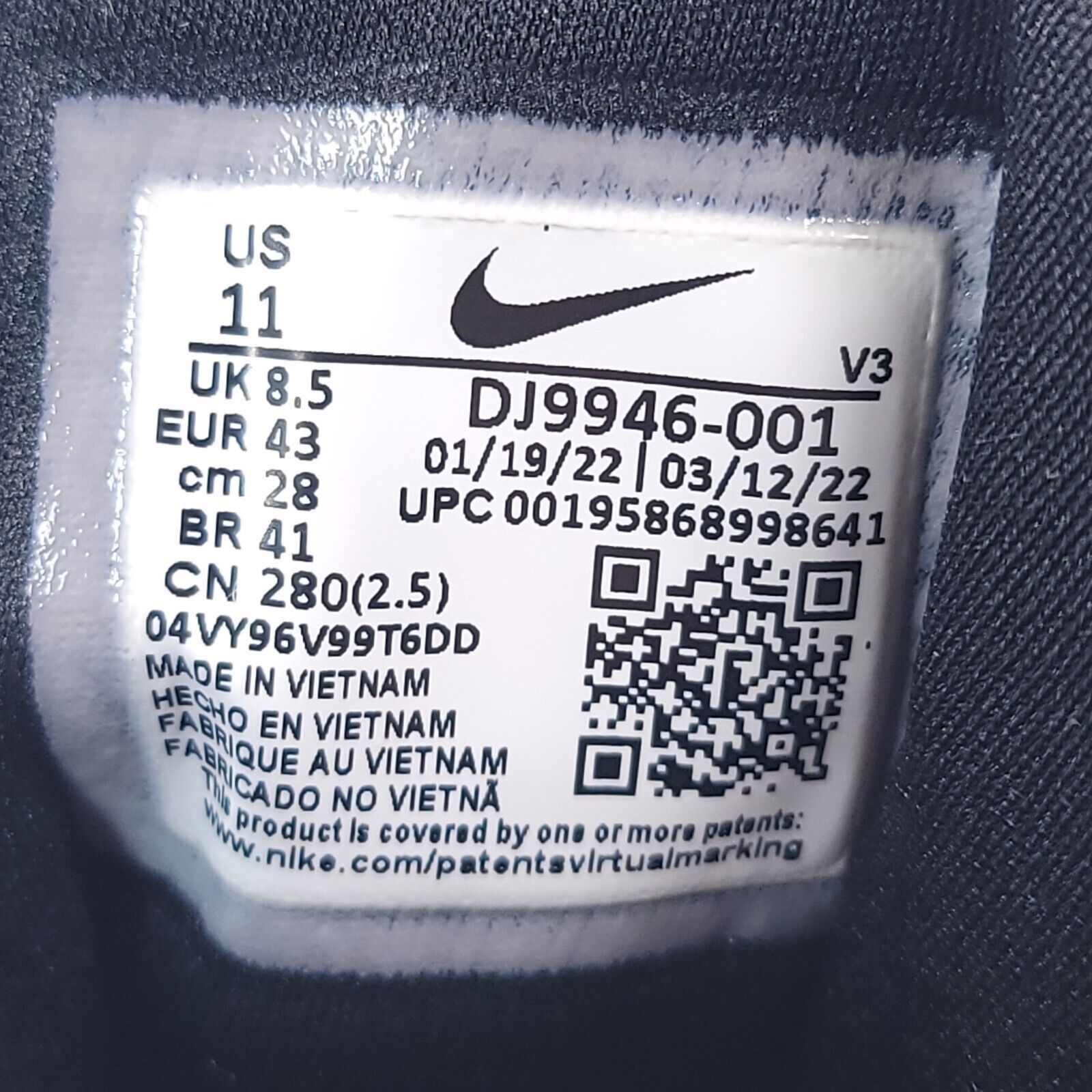Nike Nike Air Force 1 Plt.AF.orm Shoe Womens Size 11 DJ9946-001 Size US 11 / IT 41 - 8 Thumbnail