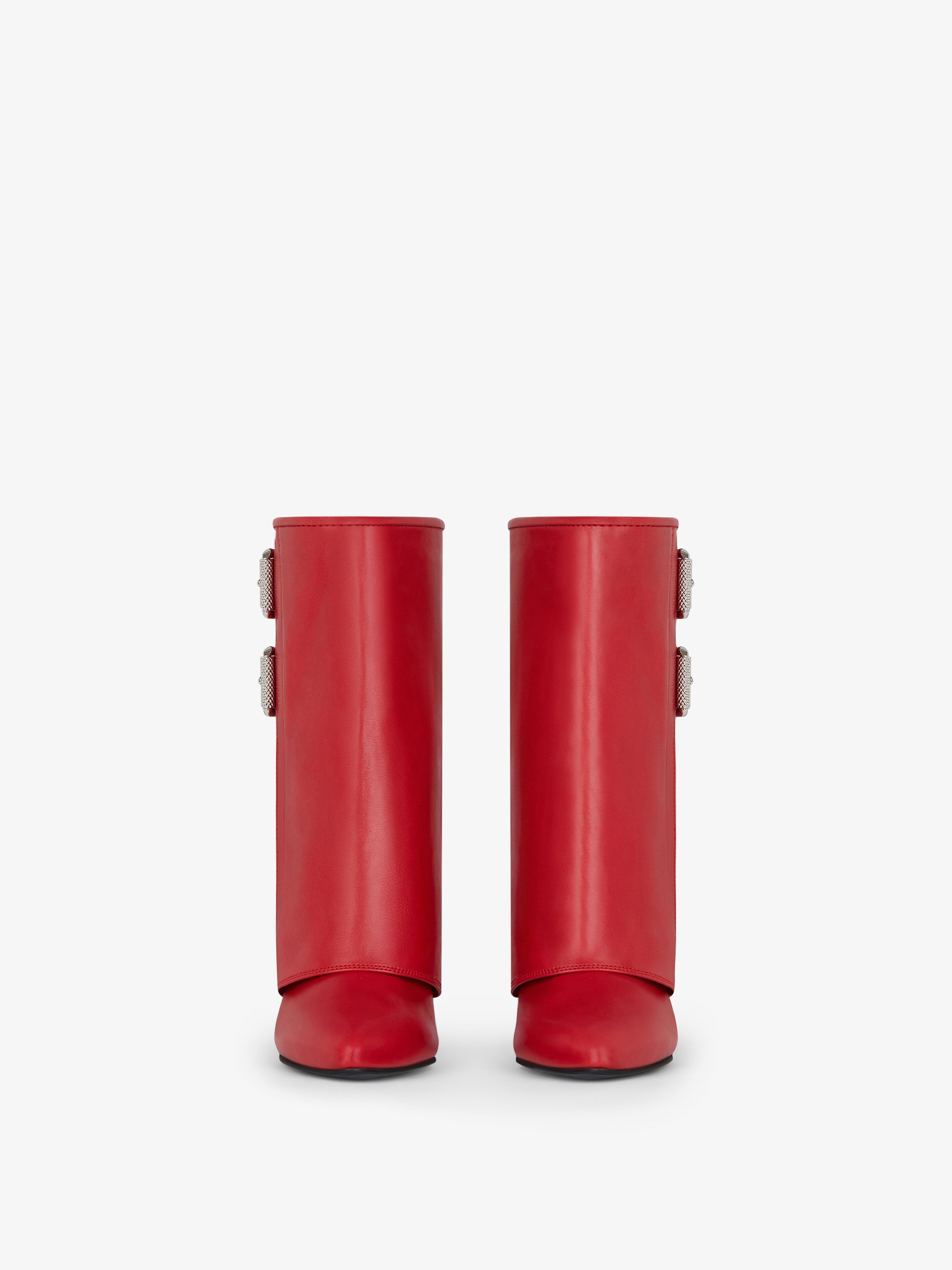 Givenchy oc11z0725 Shark Lock Boots in Red Size US 6.5 / IT 36.5 - 3 Thumbnail
