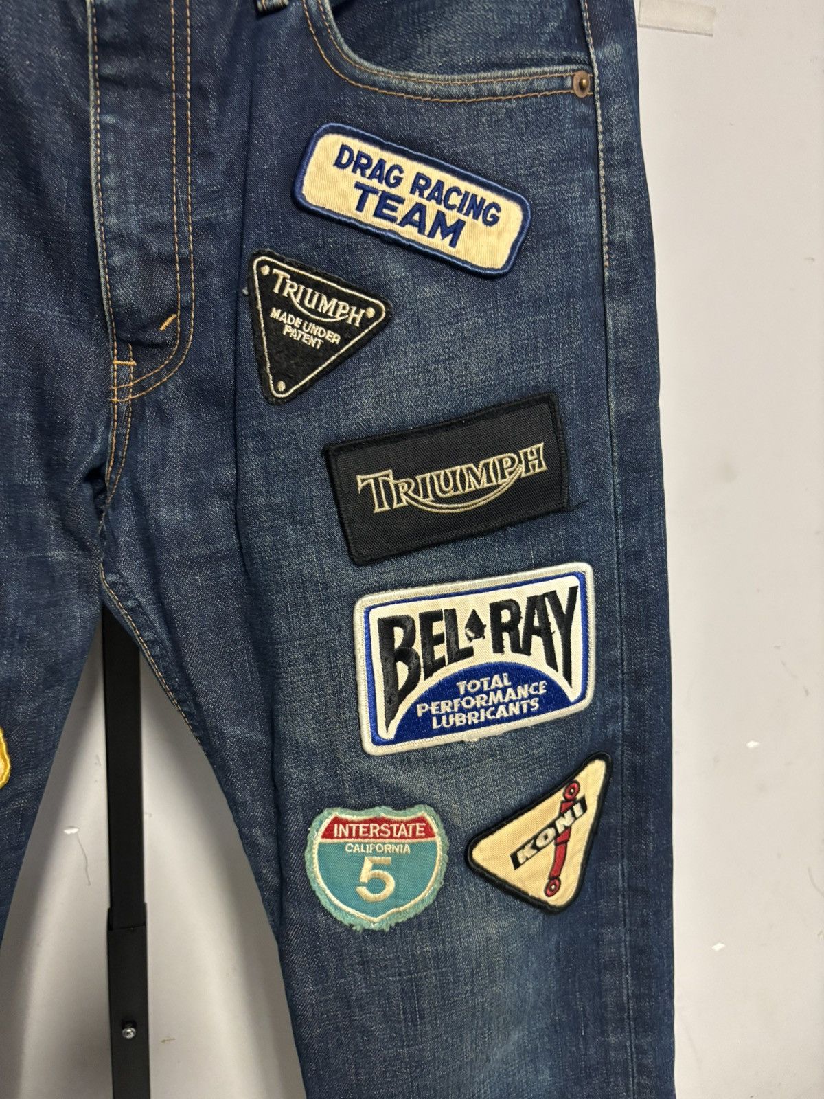 Junya Watanabe Junya Watanabe Man 2002 Triumph Patch Denim Size US 34 / EU 50 - 3 Thumbnail