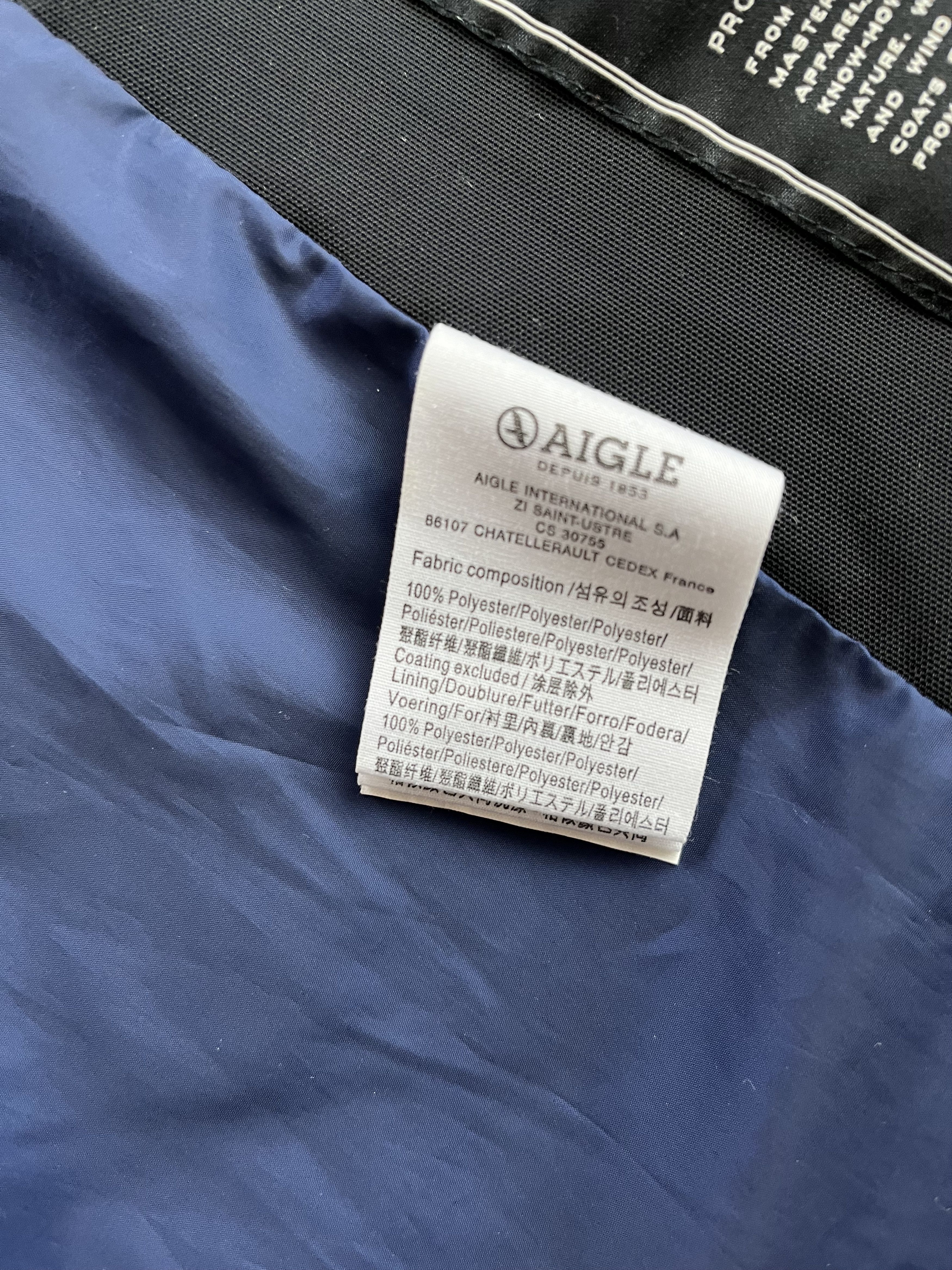 Aigle Aigle Men's Blue Waterproof Rain Jacket - Size XS Size US XS / EU 42 / 0 - 5 Thumbnail