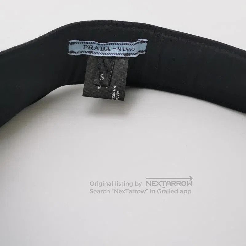 Prada Prada Cotton Logo Sun Visor Cap. Size ONE SIZE - 4 Thumbnail