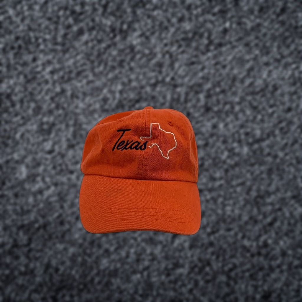 Vintage Atlanta Cap Company Men's Orange Texas Adjustable Baseball Hat Size ONE SIZE - 1 Thumbnail
