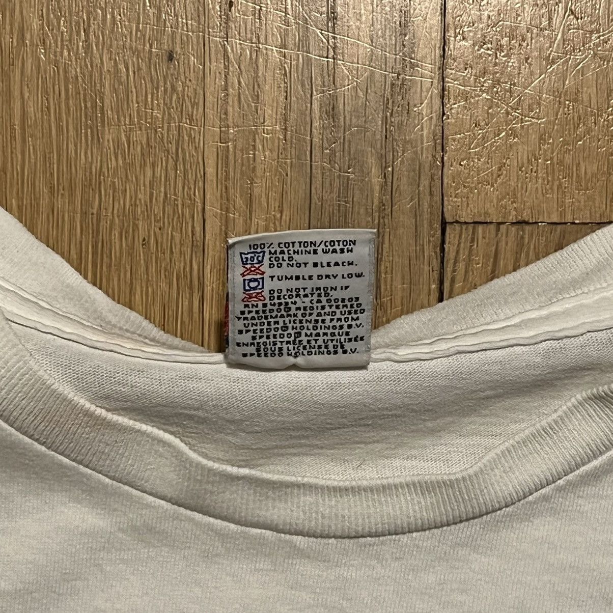 Speedo Vintage 1997 Speedo Finish Line Large White T Shirt Size US L / EU 52-54 / 3 - 4 Thumbnail
