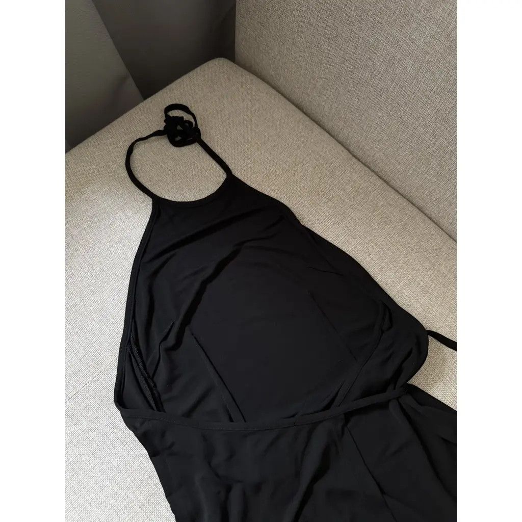 Dolce & Gabbana Dolce & Gabbana Black Wrap Halter Maxi Dress Size IT 4 Size S / US 4 / IT 40 - 6 Thumbnail