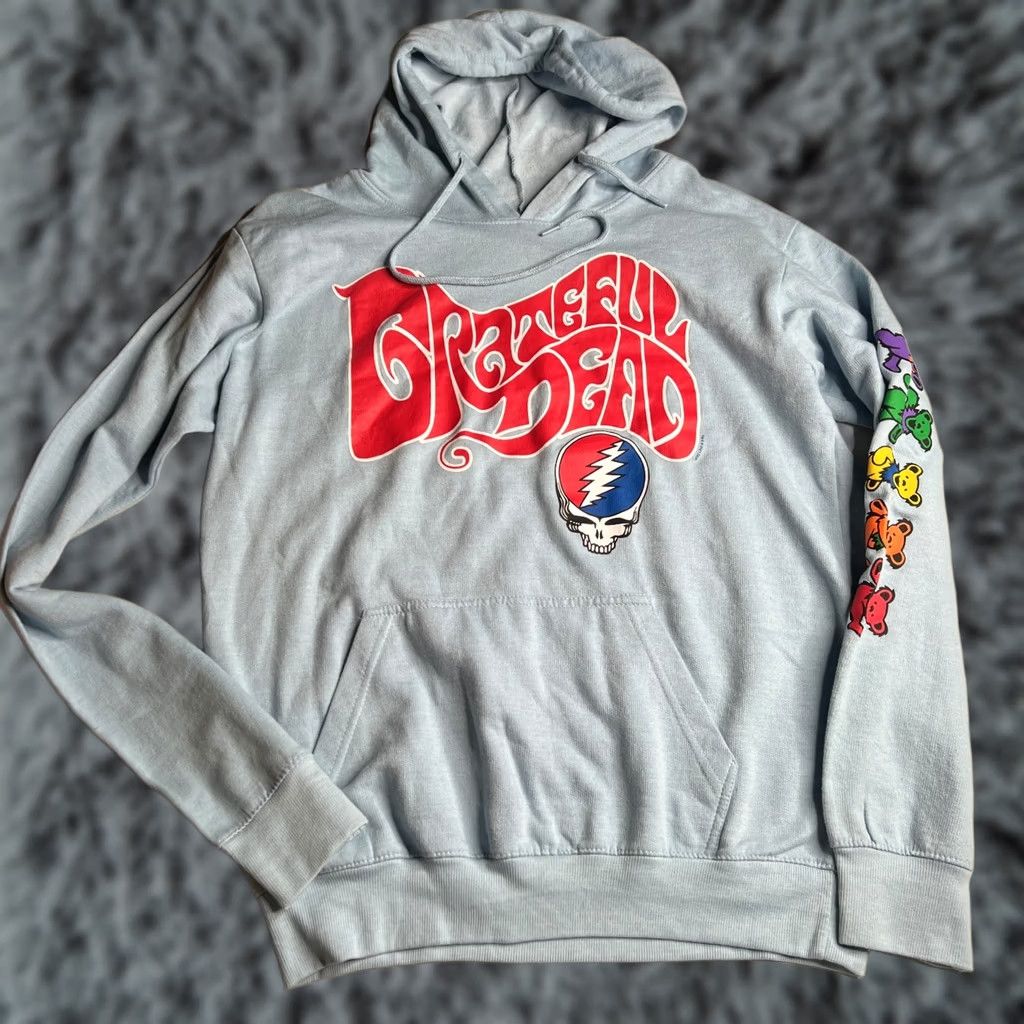 Liquid Blue Grateful Dead Liquid Blue Hoodie M Light Blue Dancing Bears Steal Your Face Grap Size US M / EU 48-50 / 2 - 1 Thumbnail