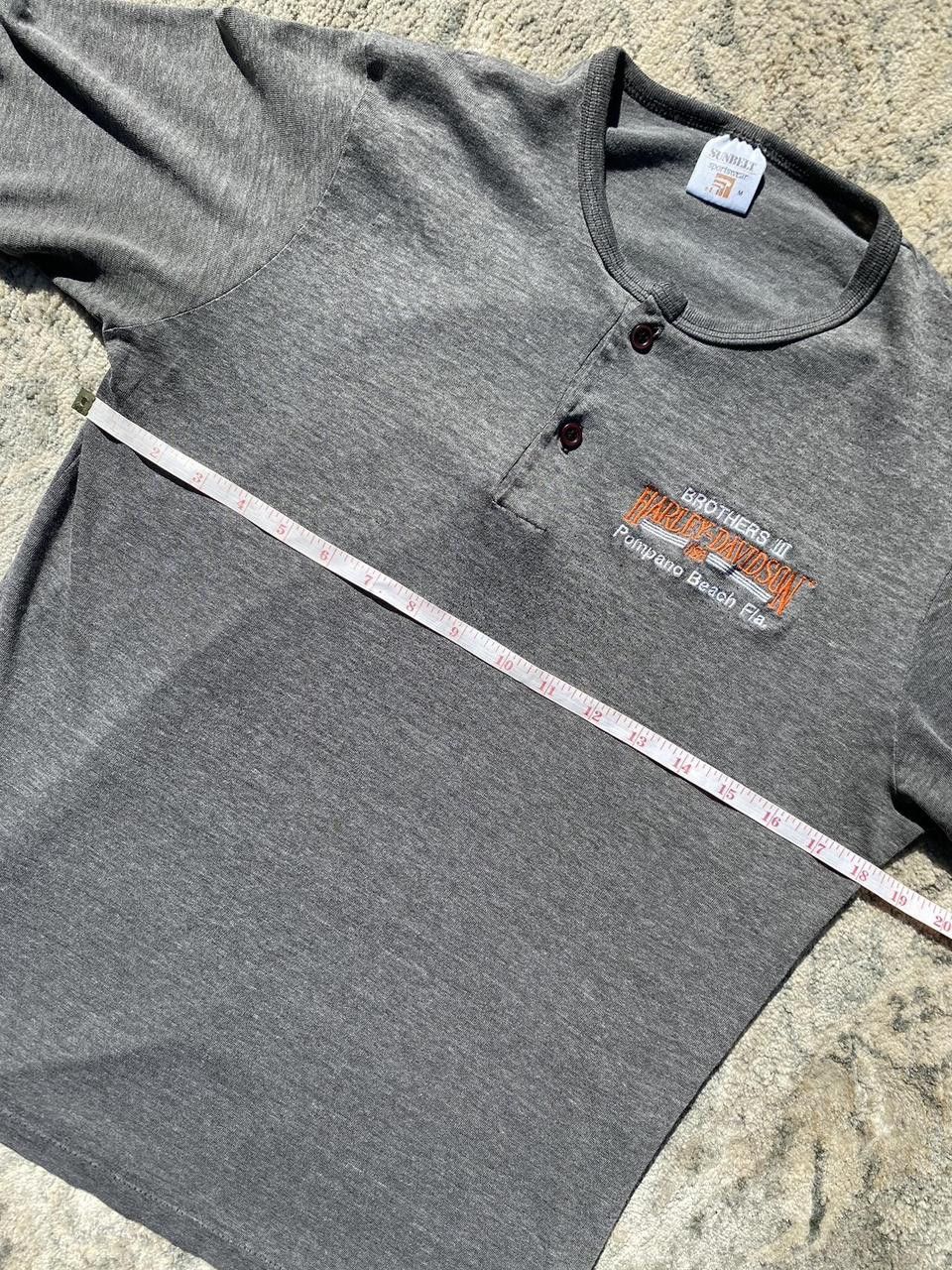 Harley Davidson True Vintage 70’s Grey Harley Davidson Button up Tee Medium Size US M / EU 48-50 / 2 - 1 Thumbnail