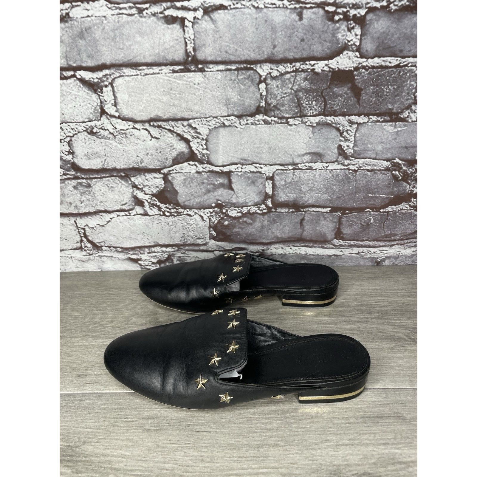 Michael Kors Michael Kors Natasha Admiral Black Leather Studded Stars Poi Size US 5 / IT 35 - 18 Thumbnail