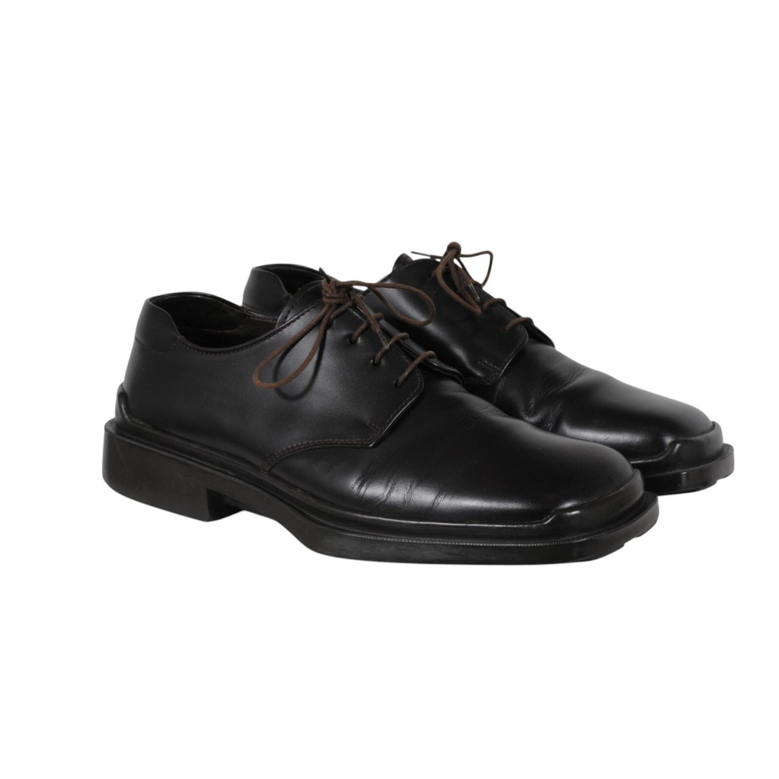 Prada Prada AW99 Vtg Square Toe Lace Up 11 UK 10 Dark Brown Leathe Size US 11 / EU 44 - 12 Thumbnail