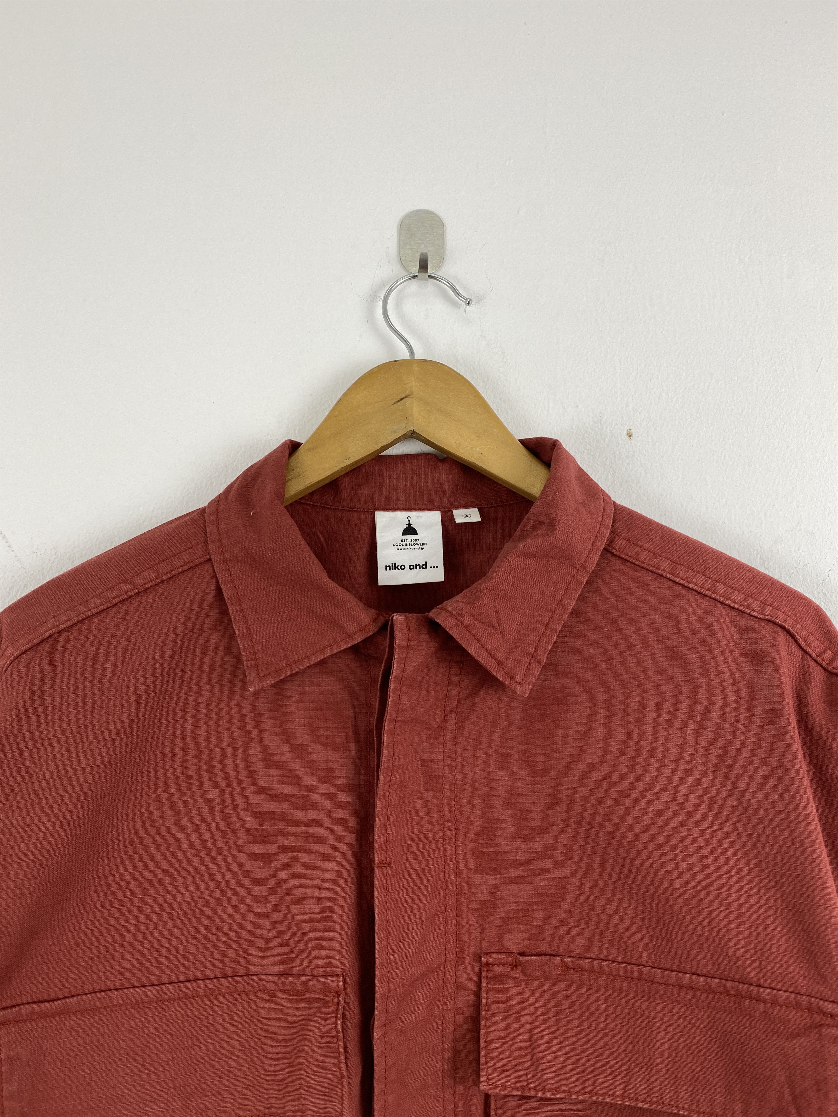 Japanese Brand Vintage Niko and Button Ups Crop Tops Long Sleeve JA0120 Size L / US 10 / IT 46 - 2 Thumbnail